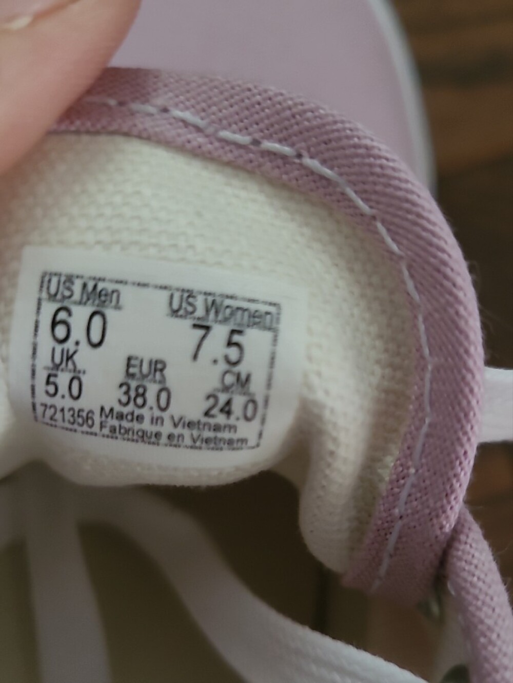New Vans Stackform Keepsake Lilac Flower Canvas Platform Low-Top Sneaker S 7.5 - Picture 10 of 11